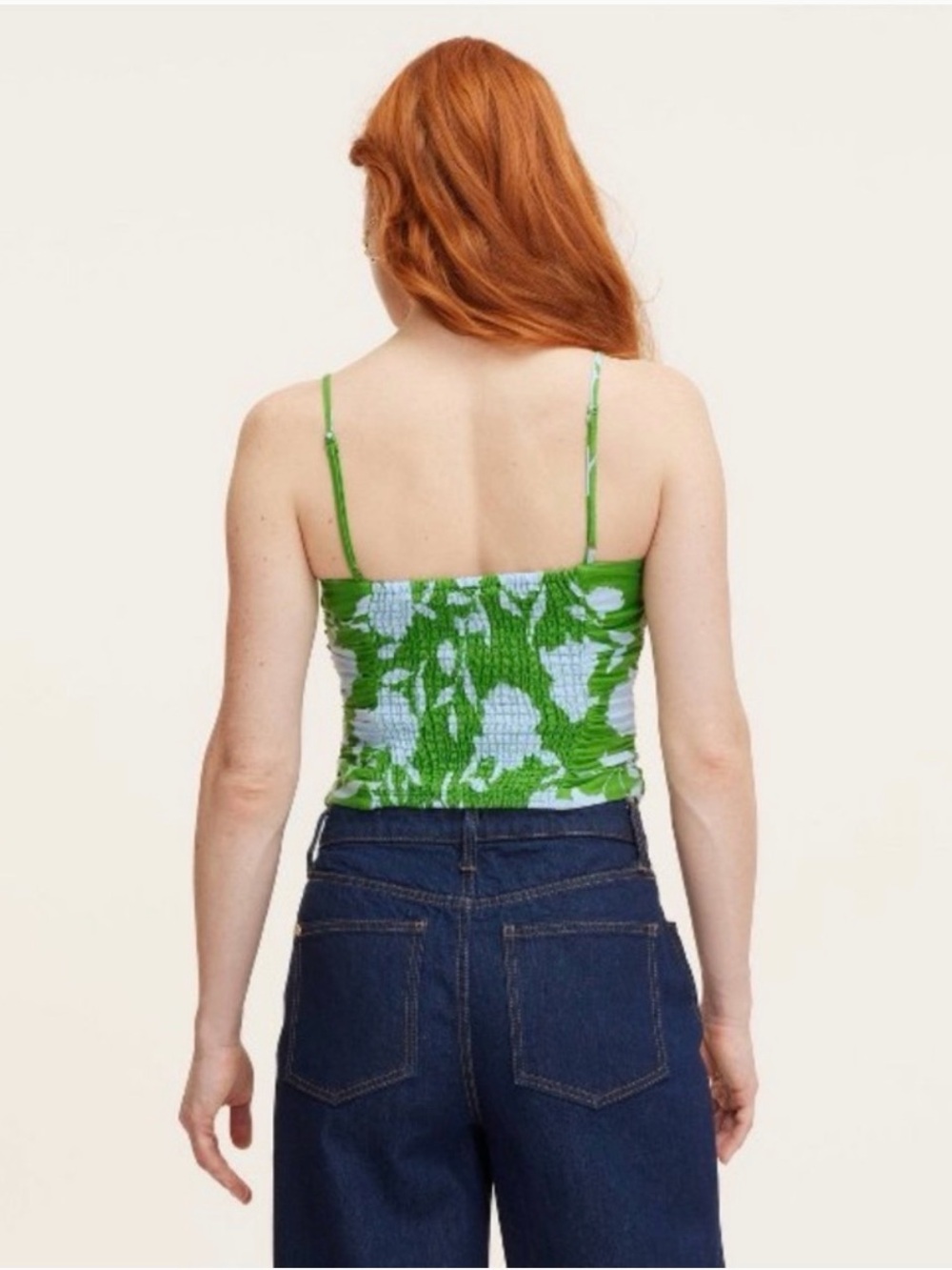 kate spade x target | Rose Ruched Linen Tank Top - Picture 2 of 6
